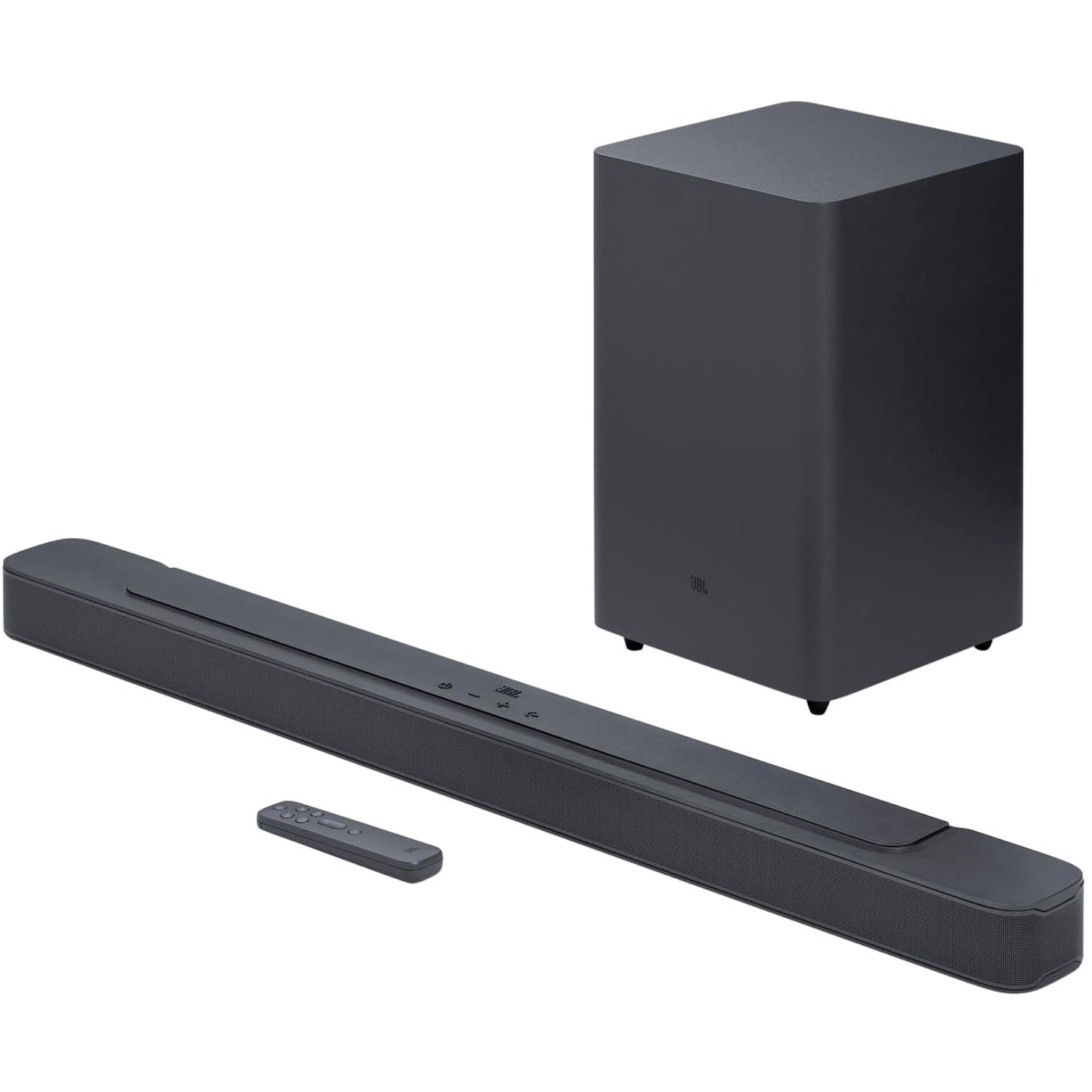 JBL SoundBar 2.1 Deep Bass MK2 Television Speaker for Home Entertainment Sound System, Sleek and Compact Design with JBL Surround Sound, Black