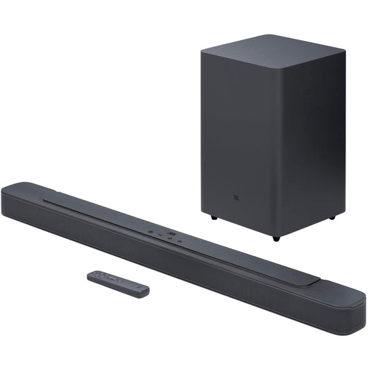 JBL SoundBar 2.1 Deep Bass MK2 Television Speaker for Home Entertainment Sound System, Sleek and Compact Design with JBL Surround Sound, Black