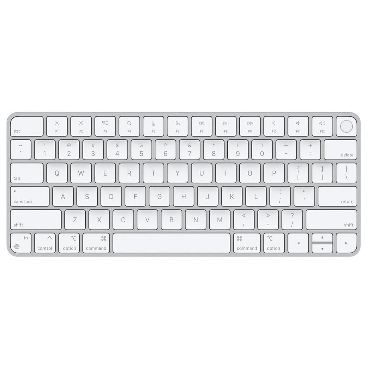 Apple Magic Keyboard with Touch ID for Mac Models with Apple Silicon [Lightning Port] (QWERTY English) Silver (USED)