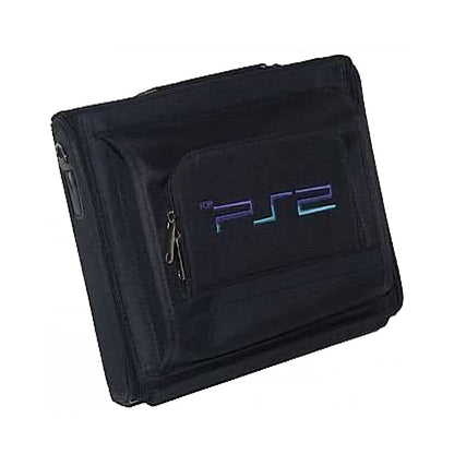 حقيبة سفر بلاي ستيشن 2، حقيبة كتف صغيرة قابلة للحمل والتخزين لجهاز بلاي ستيشن 2 - أسود
