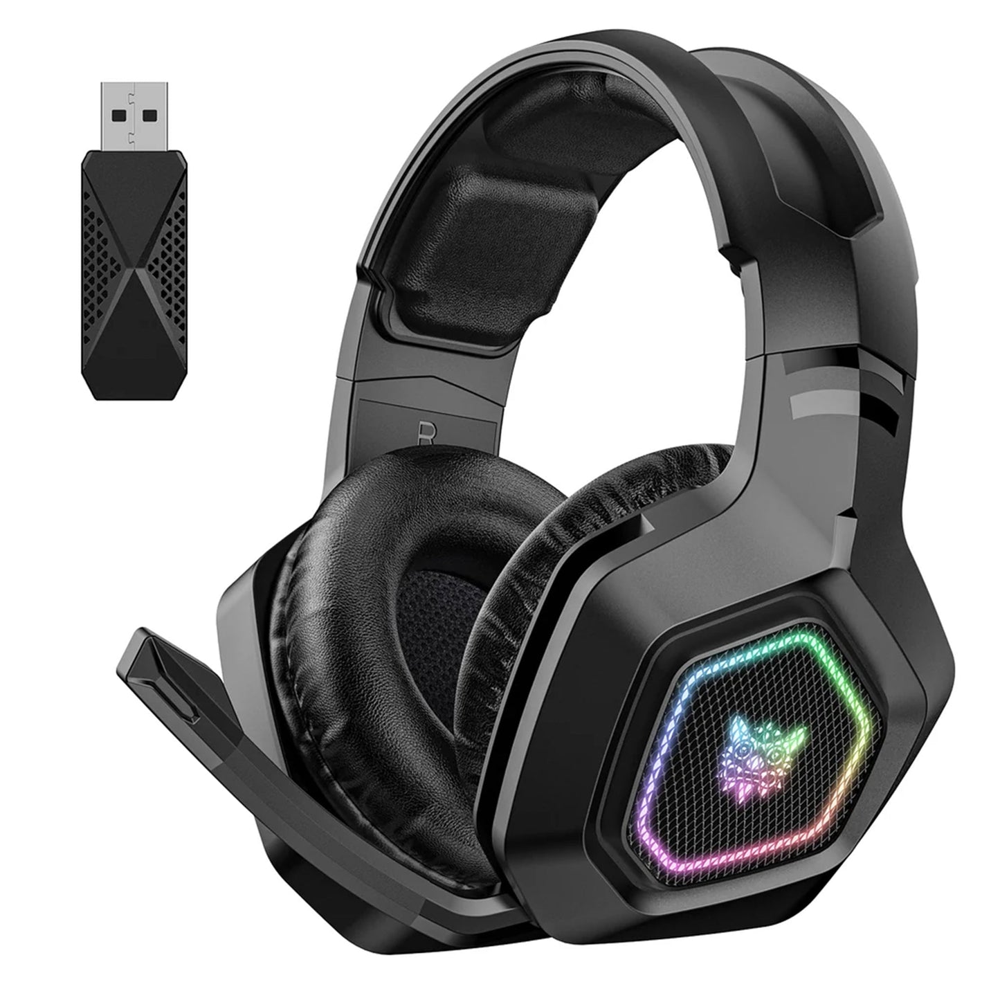 ONIKUMA B100 Headset Headworn Bluetooth 2.4g Wireless Wired Three Mode Lightweight E-Sports Gamer Headphone - White | Black