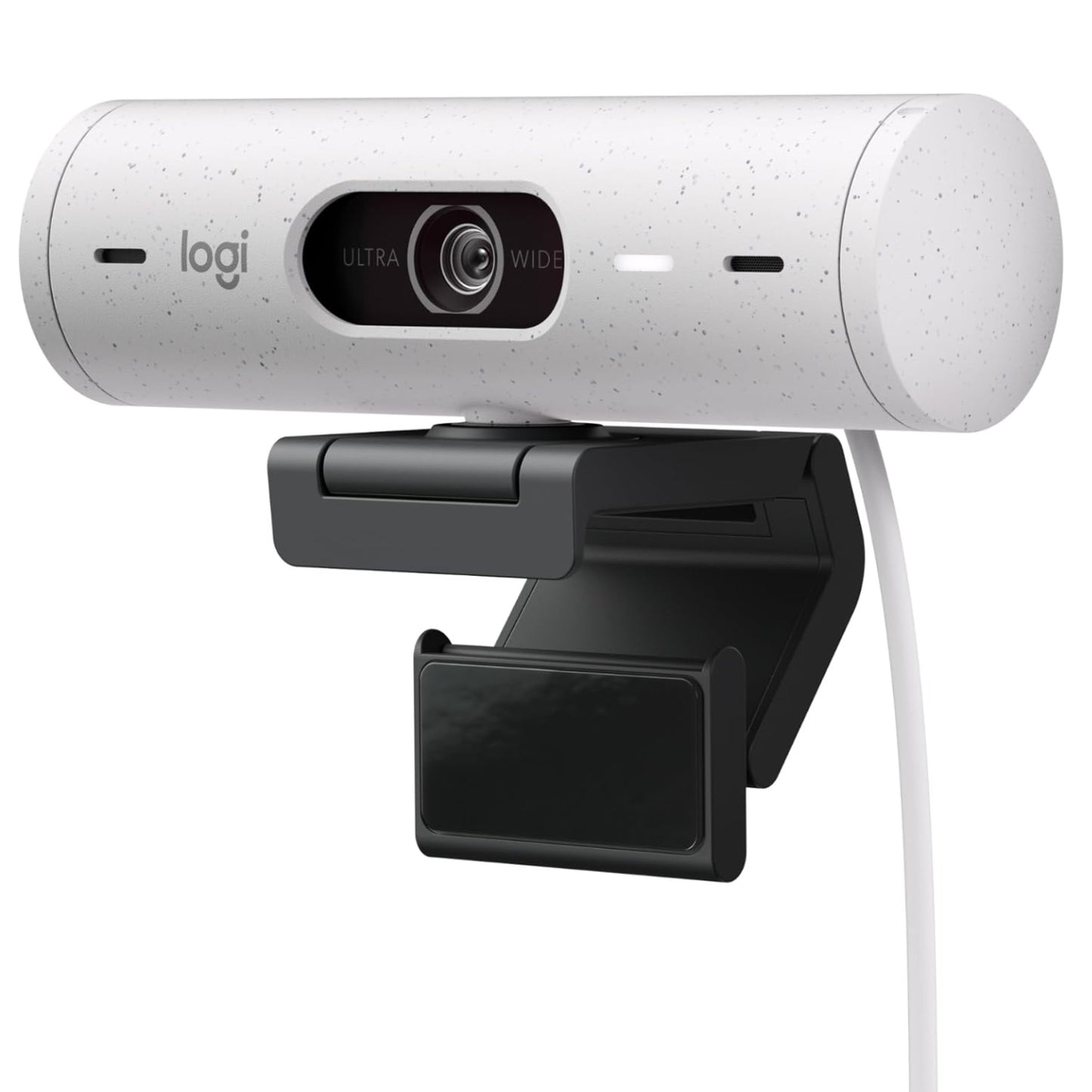 Logitech Brio 500 Full HD 1080p Webcam With Auto Light Correction RightLight 4, Auto-Framing RightSight - White