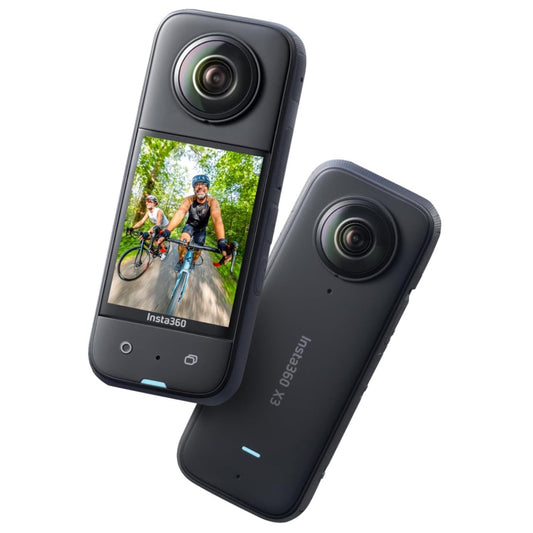 Insta360 X3-360 Action Camera with 5.7K 360 Active HDR Video, 4K Single-Lens Camera, Waterproof, FlowState Stabilization, 2.29" Touchscreen, AI Editing, for Motorcycle, Wintersports and Vlogging