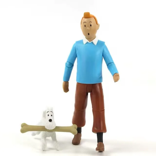 Les Aventures de Tintin et Milou/The Adventures of Tintin 19CM Cartoon Anime PVC Figure
