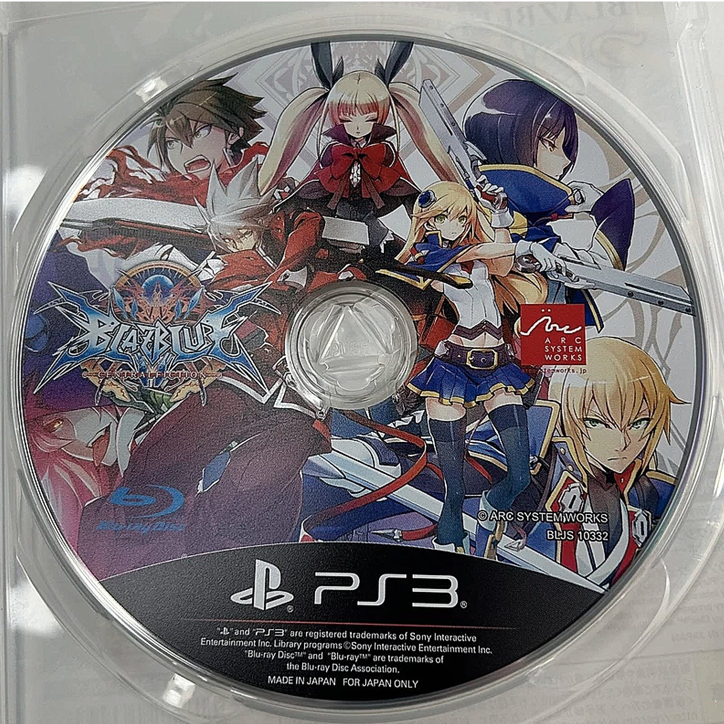 BlazBlue: Central Fiction (DISC ONLY!) - PlayStation 3 (USED) Japan Import