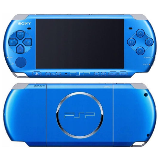 PSP Slim 3004 - Vibrant Blue System & Camera Bundle - (USED)