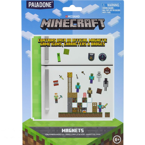 Paladone Minecraft Magnets - 80 Build a Level Fridge Magnets – Game Bros LB