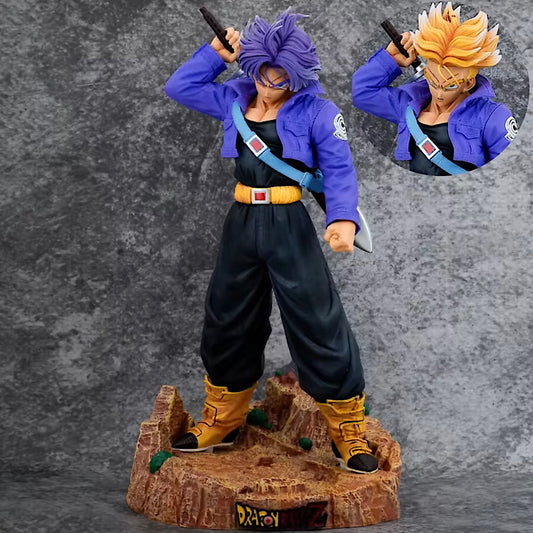 Dragon Ball Z Trunks 2 Heads Change 48CM Anime PVC Figure