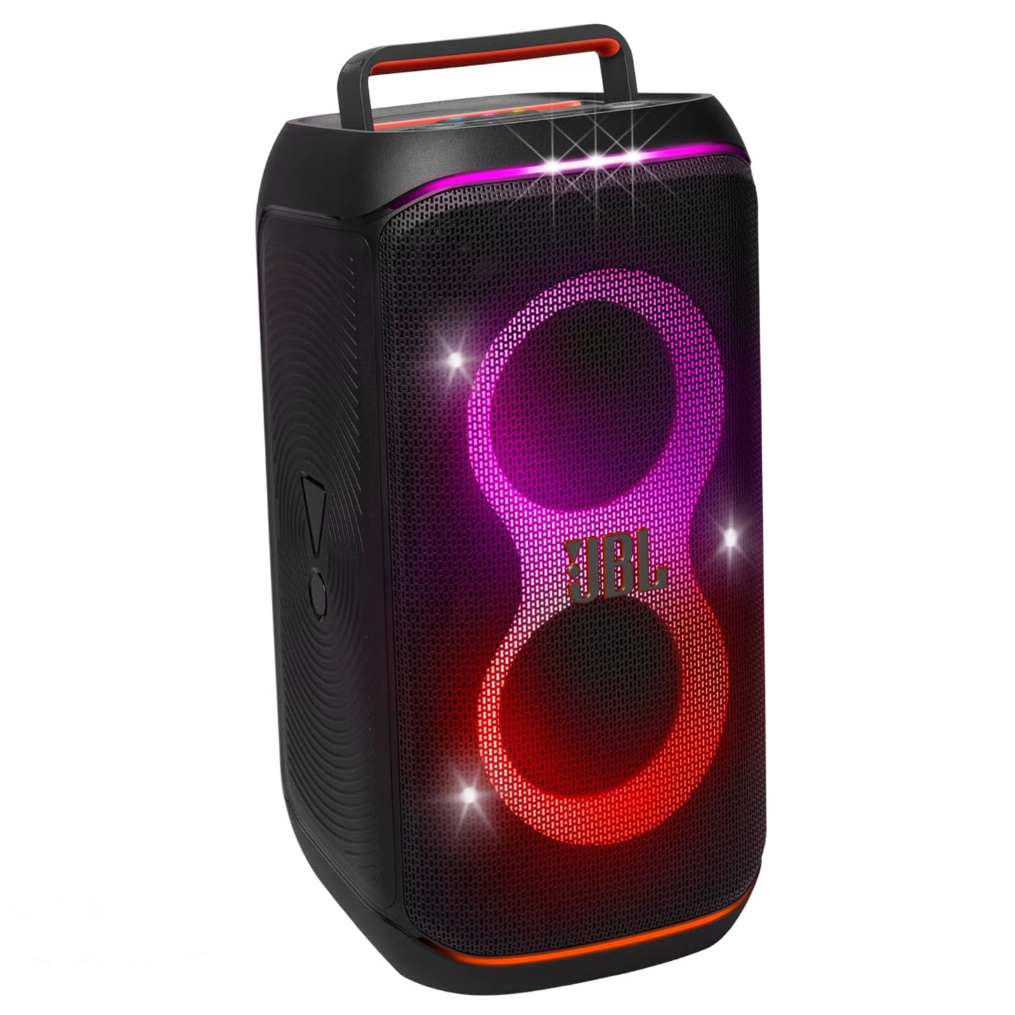 JBL PartyBox Club 120 - Portable Party Speaker with Foldable Handle, Powerful JBL Pro Sound, Futuristic lightshow, Up to 12 Hours of Play time, Splash Proof, Dual Mic & Guitar Input
