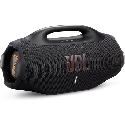 JBL Boombox 4 - Most Powerful Portable Waterproof Speaker with Massive Pro Sound, Up to 34 Hours of Playtime - Black