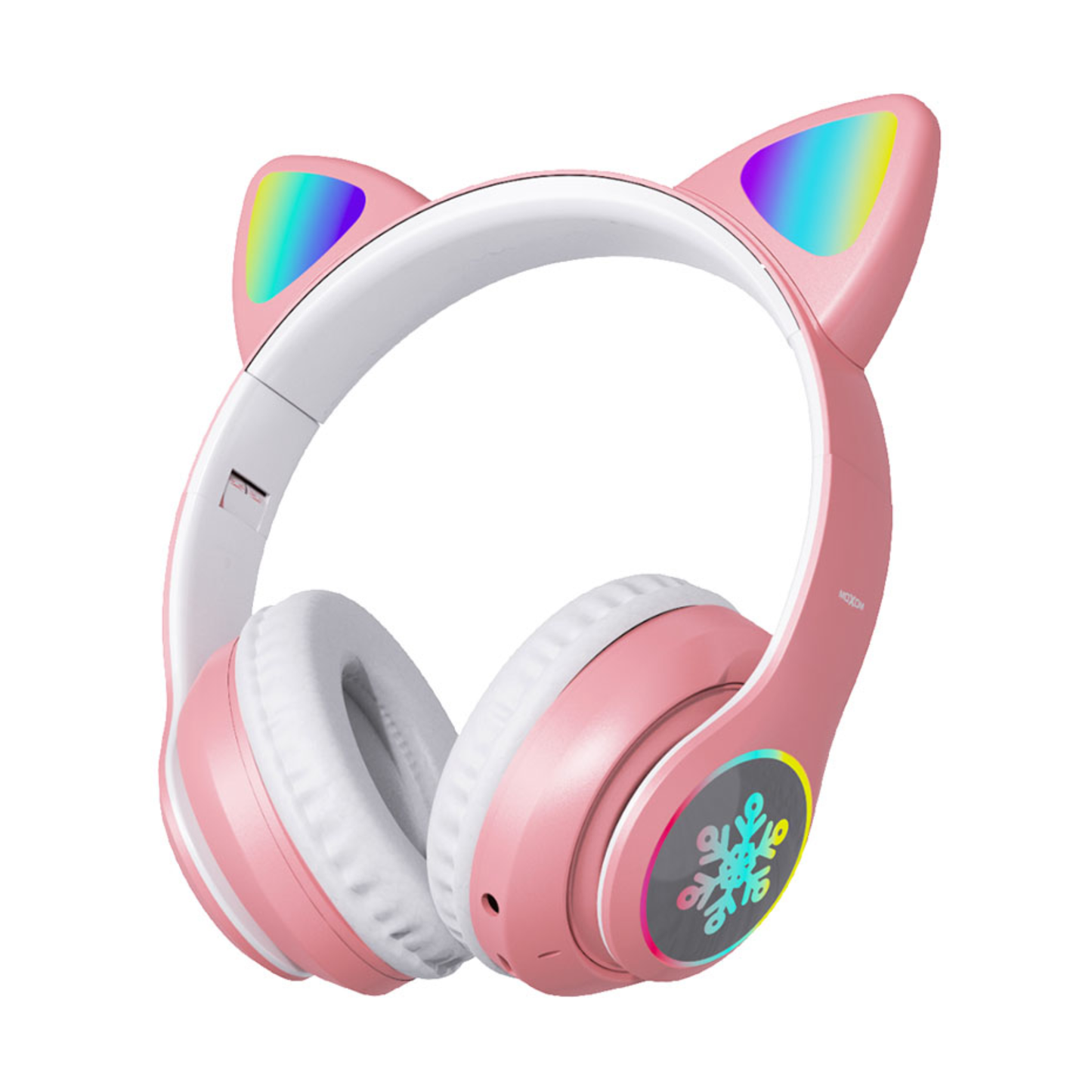 Moxom MX-WL58 Wireless Headphone Super Real Stereo Gaming Experience HIFI Sound - Pink