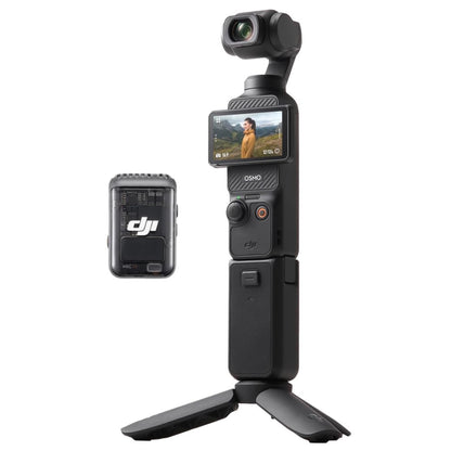 DJI Osmo Pocket 3 Creator Combo, 1'' CMOS, 4K Resolution/120fps Vlog Camera, 3-Axis Stabilization, Face/Object Tracking, Mic Included for Clear Sound, Digital Camera for YouTube