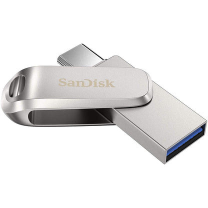 SanDisk Ultra Dual Drive Luxe USB Type-C 32GB Flash Drive 150 MB per second for Smartphones, Tablets, and Computers – High Speed USB 3.1