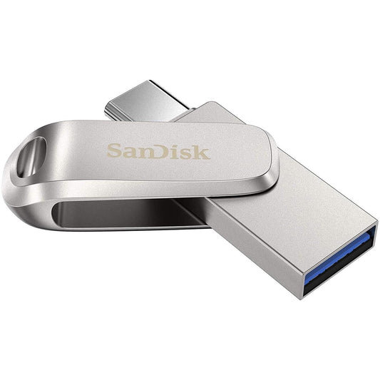 SanDisk Ultra Dual Drive Luxe USB Type-C 32GB Flash Drive 150 MB per second for Smartphones, Tablets, and Computers – High Speed USB 3.1
