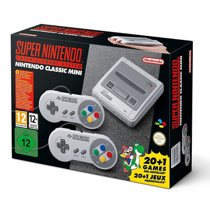 SNES Nintendo Classic Mini: Super Nintendo Entertainment System (Europe), Not Region Locked - (CIB)