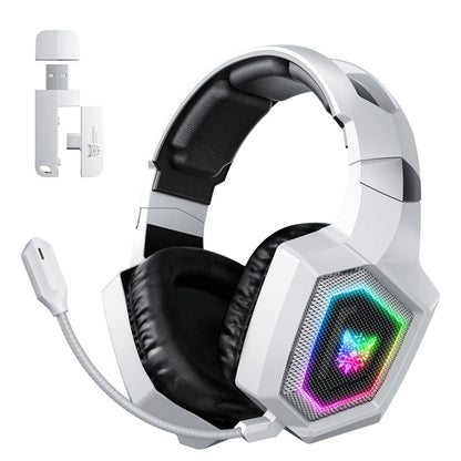 ONIKUMA B100 Headset Headworn Bluetooth 2.4g Wireless Wired Three Mode Lightweight E-Sports Gamer Headphone - White | Black