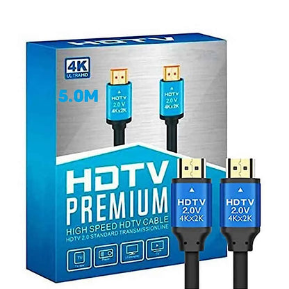 4K High Speed HDMI 2.0 Cable “Ultra”- HDMI 2.0 -Gold Plated-High Speed Data 18Gbps, 3D, 4K, HD 2160p - 5 Meters