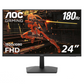 AOC 24G15N 24" Gaming Monitor, Full HD 1920x1080, 180Hz 1ms