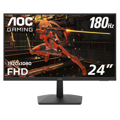 AOC 24G15N 24" Gaming Monitor, Full HD 1920x1080, 180Hz 1ms