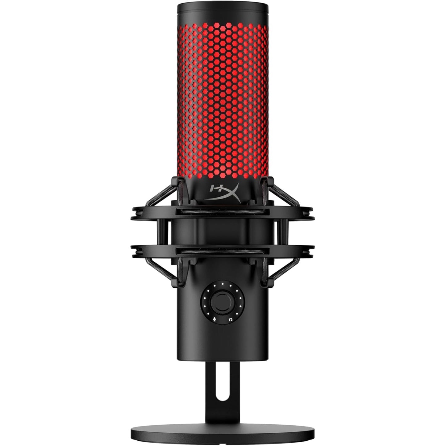 HyperX QuadCast 2 USB Gaming Microphone with Hi-Res Studio-Quality Recording, Tap-to-Mute Sensor, On-Board Controls - PC | PS4 | PS5