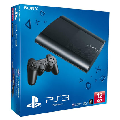 Sony PlayStation 3 12GB PS3 Super Slim Console - Black (CIB) - (USED)