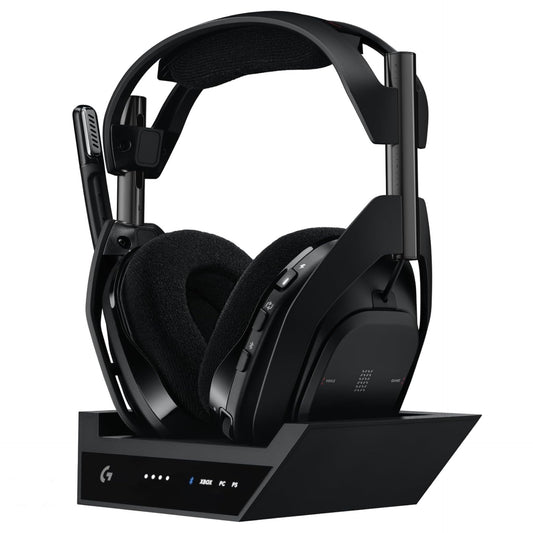 Logitech ASTRO A50 X LIGHTSPEED Wireless Gaming Headset + Base – PRO-G GRAPHENE, PLAYSYNC for Xbox Series X|S, PS5, PC/Mac, Nintendo Switch/Switch 2, Bluetooth, HDMI 2.1 Passthru - Black