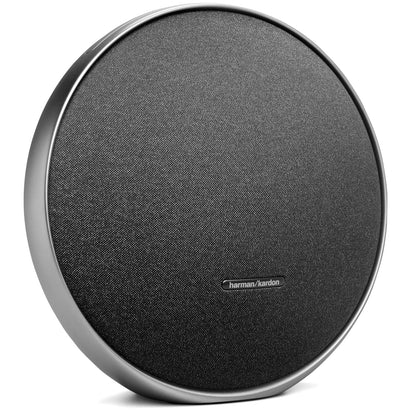 Harman Kardon Onyx Studio 9 - Portable Stereo Bluetooth Home Speaker with Built-in Battery and USB Charging, self-Tuning, and Multi-Speaker Connection by Auracast - Black | Grey