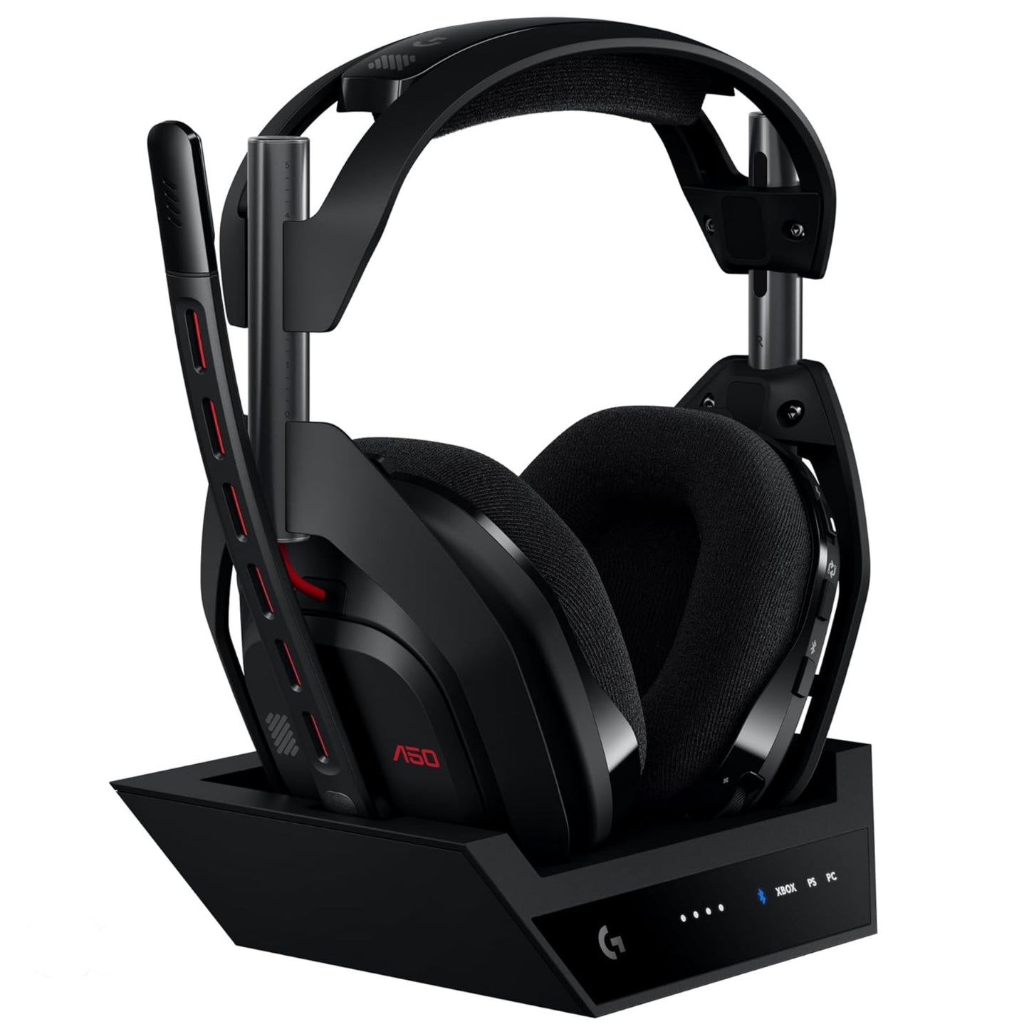 Logitech Astro A50 LIGHTSPEED Wireless Gaming Headset + Base (Gen 5), PRO-G GRAPHENE, 3-System Switching, USB-C to Xbox, PS5, PC/Mac, Nintendo Switch, Switch 2, Bluetooth - Black