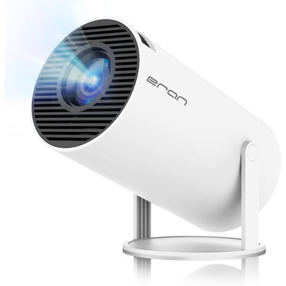 HY300 PRO Portable Projector, Support 1080P with Dual-Band WIFI6 5G Wireless 5.2 Bluetooth Android 13, 180° Rotatable, Auto Keystone Correction, 35"-130" Screen Video Projector