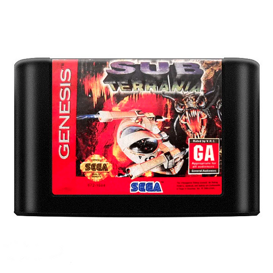 Sub Terrania (Game Cartridge) - SEGA Genesis - (USED)