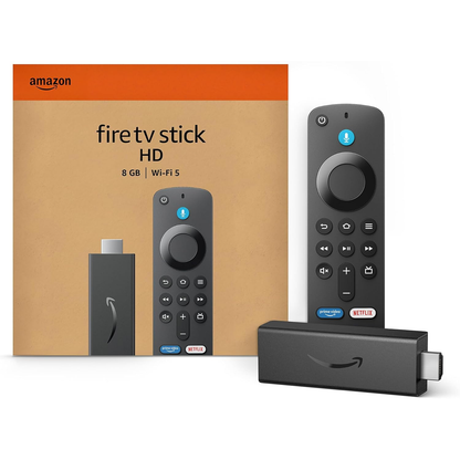 Amazon Fire TV Stick HD (newest model), Alexa Voice Remote, smart home controls, HD streaming