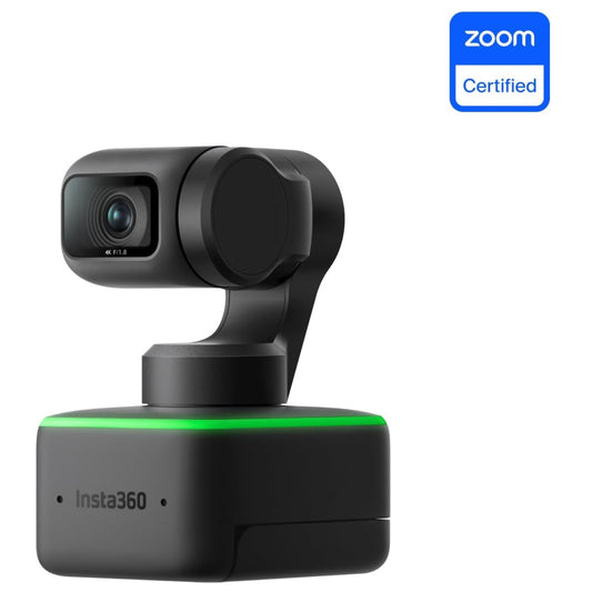 Insta360 Link - PTZ 4K Webcam with 1/2" Sensor, AI Tracking, Gesture Control, HDR, Noise-Canceling Microphones, Specialized Modes, Webcam for Laptop, Video Camera for Video Calls, Live Streaming