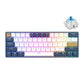 Royal Kludge RK61 Plus Triple Mode RGB 61-Keys Hot-Swappable Mechanical Keyboard Klein Blue - Blue Switch