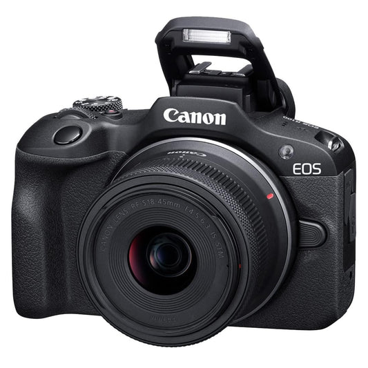 Canon EOS R100 Mirrorless Camera RF-S18-45mm F4.5-6.3 is STM Lens Kit, 24.1 Megapixel CMOS (APS-C) Sensor, 4K Video