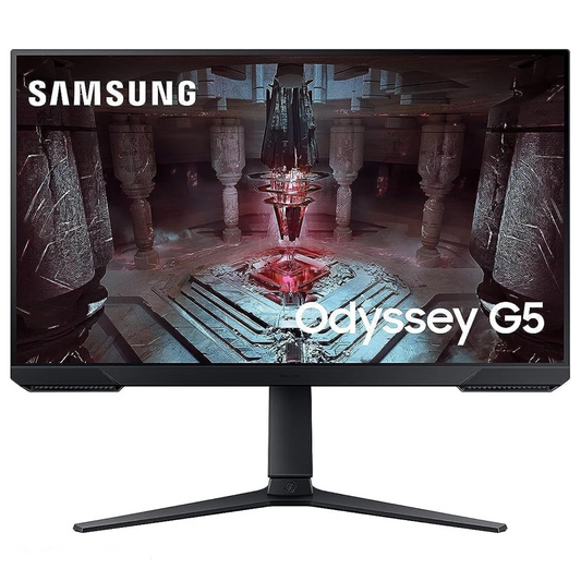 Samsung 27" Odyssey G5 CG510, QHD Flat Gaming Monitor, 165Hz Refresh Rate & 1ms Response Time, AMD FreeSync Premium - LS27CG510EM