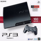 Sony PlayStation 3 PS3 Slim 160GB Console Black Complete In Box (USED)