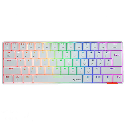 لوحة مفاتيح ميكانيكية لاسلكية MEETION MK005BT Hestia RGB - أبيض | أسود