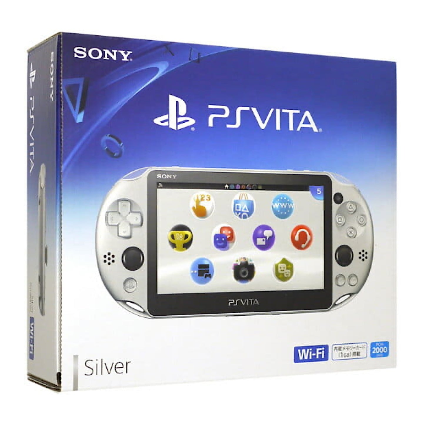 PS Vita PlayStation Vita Slim Model (MODDED) - Silver PCH-2000 ZA25 - (USED) In Box