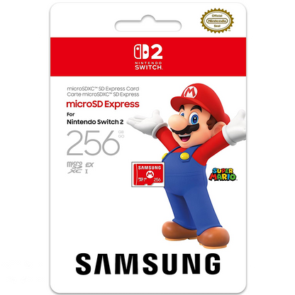 بطاقة ذاكرة microSD Express سعة 256 جيجابايت من سامسونج/سانديسك لجهاز نينتندو سويتش 2 