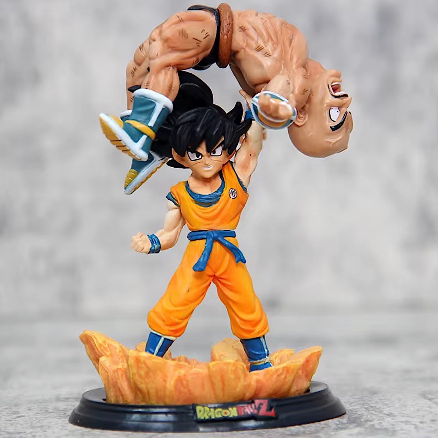 Dragon Ball Z Goku Effortlessly Defeats Nappa 12CM Anime PVC Figure