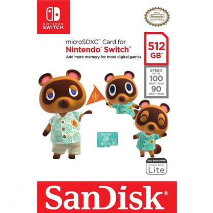 SanDisk 512GB microSDXC-Card, Licensed for Nintendo Switch
