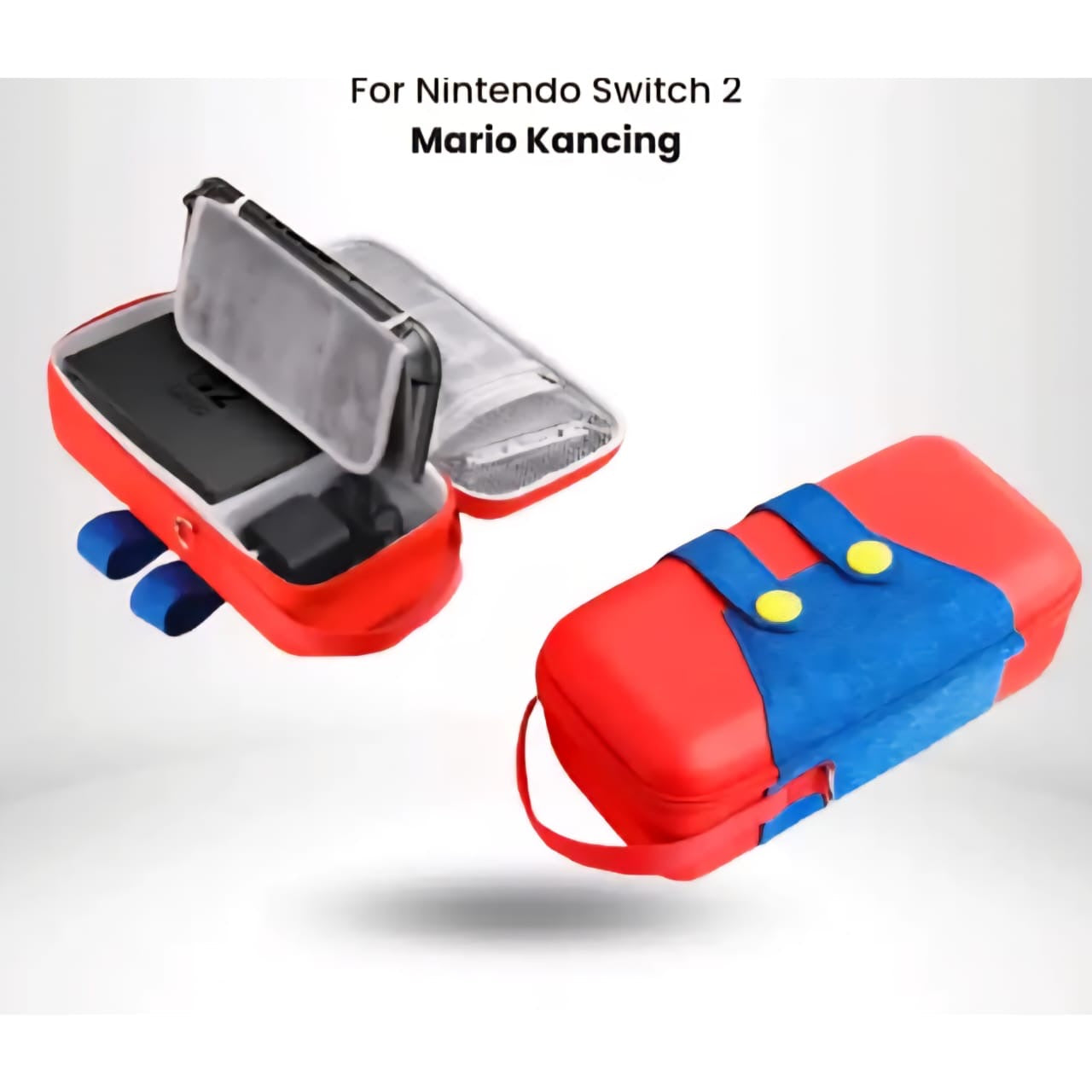 Nintendo Switch 2 Travel Carrying Storage Case - Mario Suit | Mario M | Zelda | Black