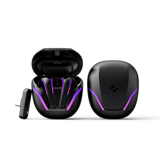 Havit TW970 Ultra-Low Latency 2-in-1 Bluetooth + 2.4GHz Dongle Wireless Stereo RGB Gaming Earbuds for PS5, Mobile, Tablets & Laptops
