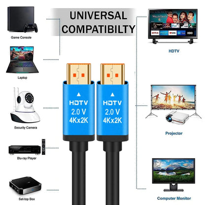 4K High Speed HDMI 2.0 Cable “Ultra”- HDMI 2.0 -Gold Plated-High Speed Data 18Gbps, 3D, 4K, HD 2160p - 20 Meters