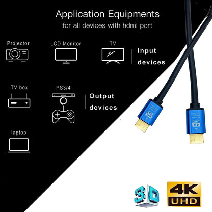 4K High Speed HDMI 2.0 Cable “Ultra”- HDMI 2.0 -Gold Plated-High Speed Data 18Gbps, 3D, 4K, HD 2160p - 20 Meters