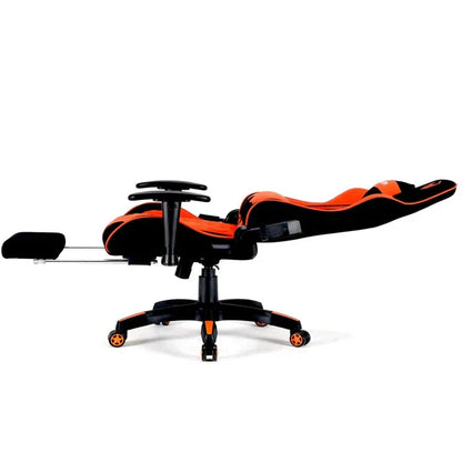 MeeTion CHR25 Gaming E-Sport Chair with Footrest - Black and Orange