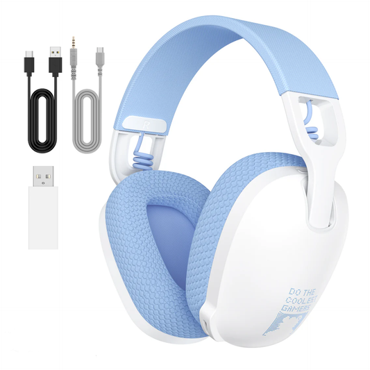 ONIKUMA B2 Gaming Headset Bluetooth 2.4g, Wireless & Wired - Three Modes - Blue