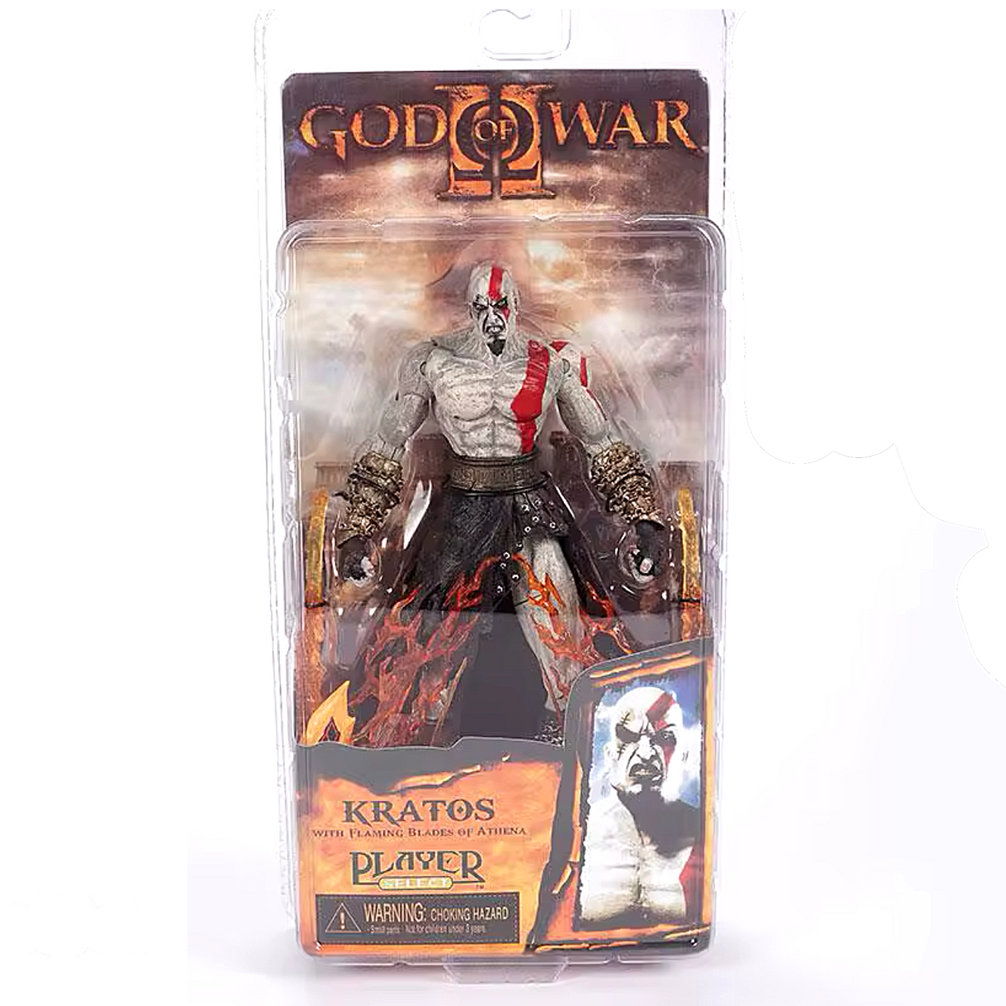 God Of War Kratos With Flaming Blades Of Athena Action Figure Collectible