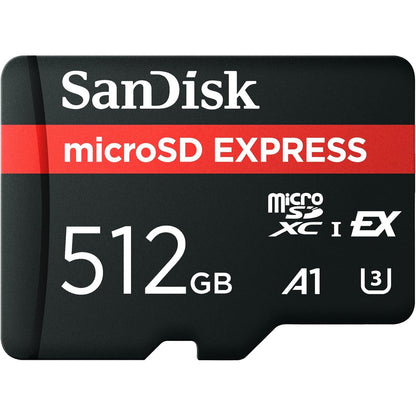 SanDisk 512GB microSD Express Card - Up to 880MB/s Read, Up to 650MB/s Write, 220MB/s Sustained Write, U3, C10 - for Nintendo Switch 2