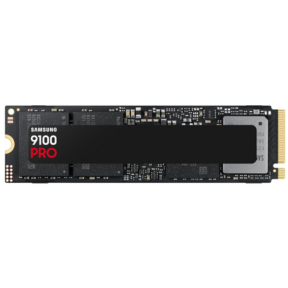 SAMSUNG SSD 9100 PRO with Heatsink 4TB, PCIe 5.0x4 M.2 2280, Seq. Read Speeds Up to 14,800/13,400 MB/s, Best for AI Computing, Gaming, and Heavy Duty Workstations (MZ-VAP4T0CW)